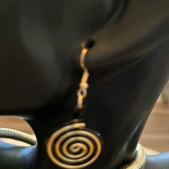 Boho style exaggerated necklace & earring combination set - Picture 5 of 5